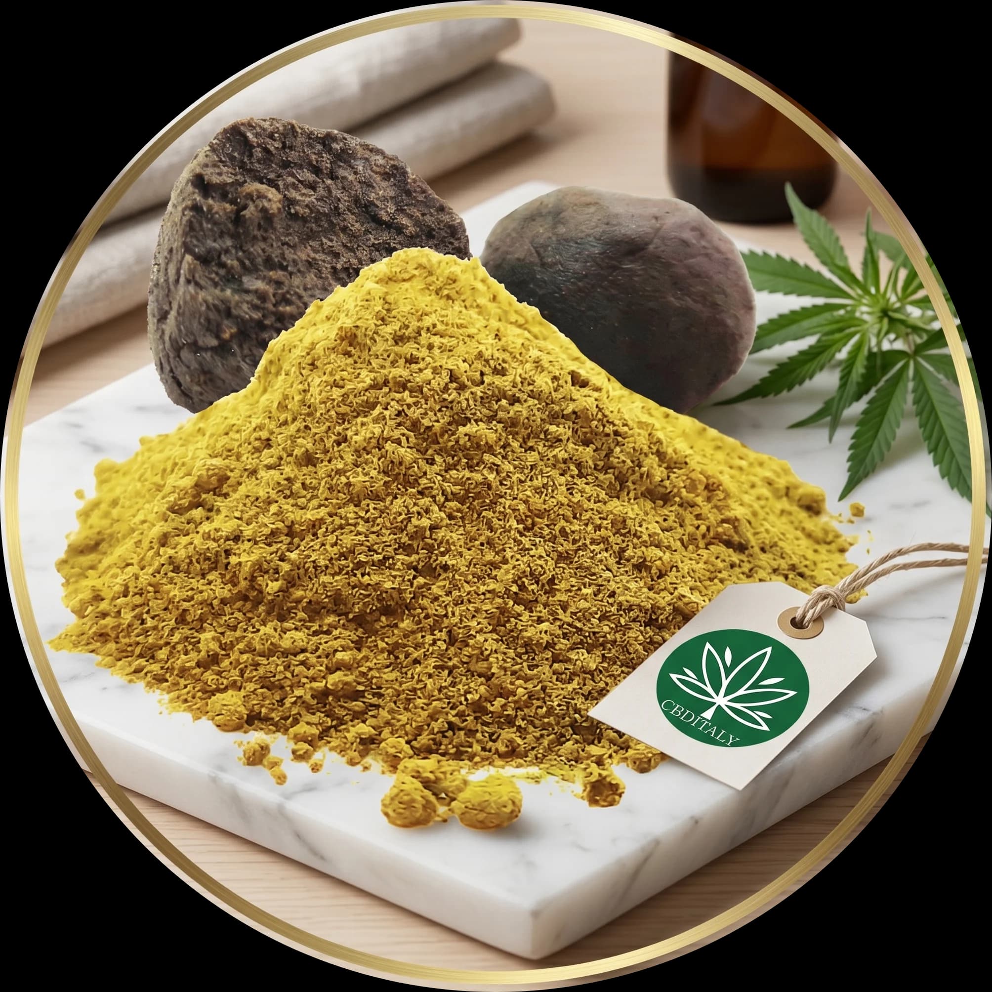 Cannabis Hash and pollen