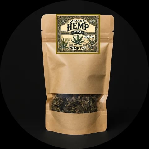 CBDITALY Hemp Tea Dutch Passion CBG 7% 25g organic hemp tea in kraft resealable pouch
